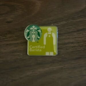 Starbucks certified barista pin